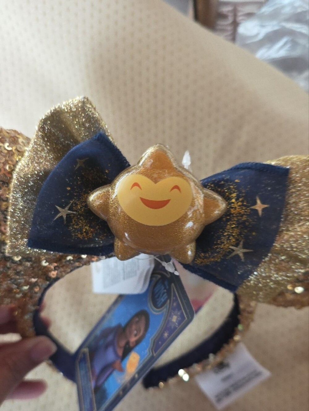 NWT Authentic Disney Parks - Wish Star Film Sequined Minnie Ear Headband _Adults - Picture 2 of 7